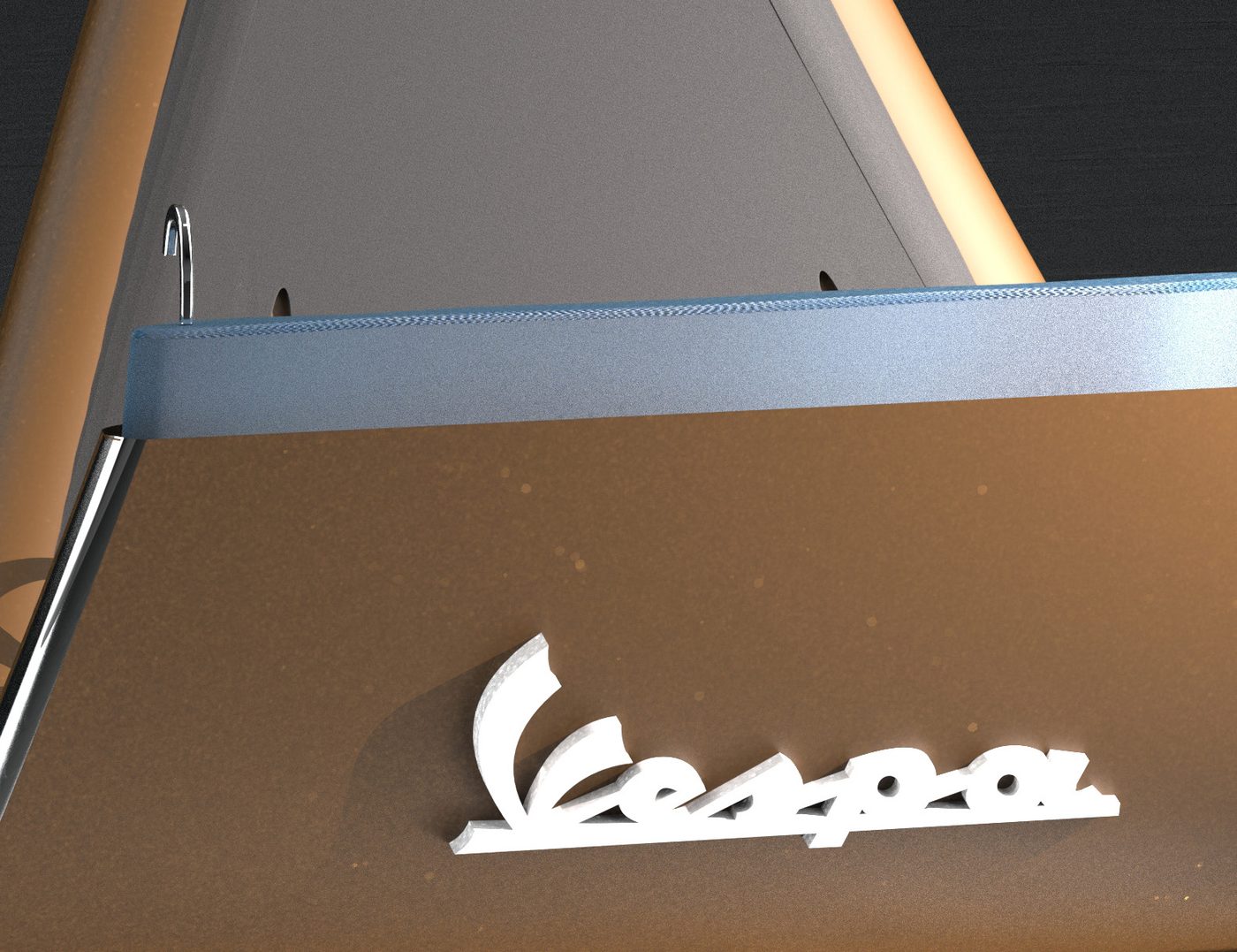 Détail des encoches et crochets pour la planche